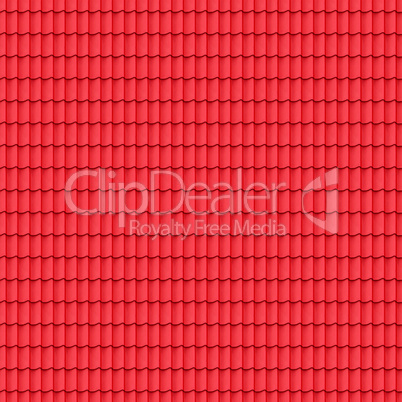Red tiled roof seamless pattern.