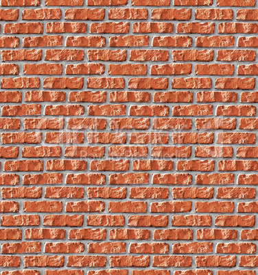 Red brickwork seamless background.