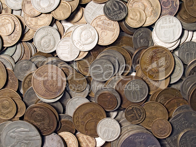 Soviet coins.