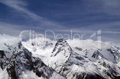 Mountains in clouds