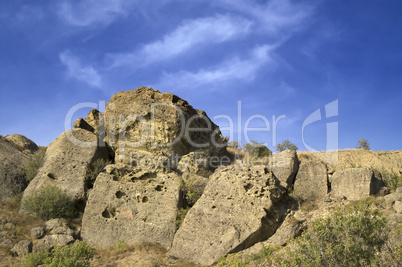 Weathered rocks