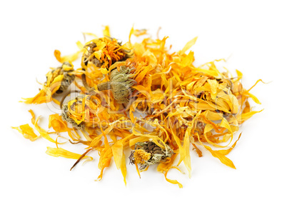 Dried calendula herb flowers