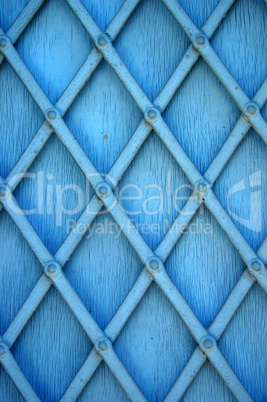 blue window shutter