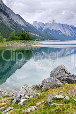 Mountain lake in Jasper National Park