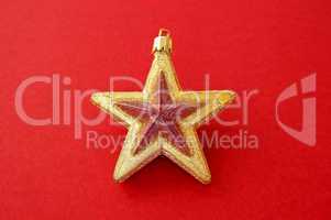 Christmas golden star decoration