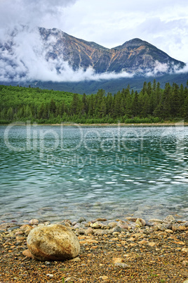 Mountain lake in Jasper National Park