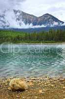 Mountain lake in Jasper National Park