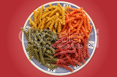 colorful pasta dish