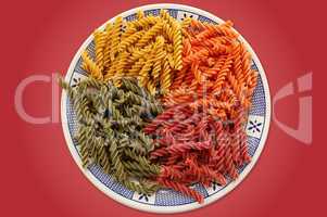 colorful pasta dish