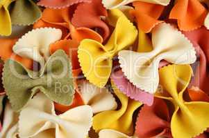 farfalle pasta food background