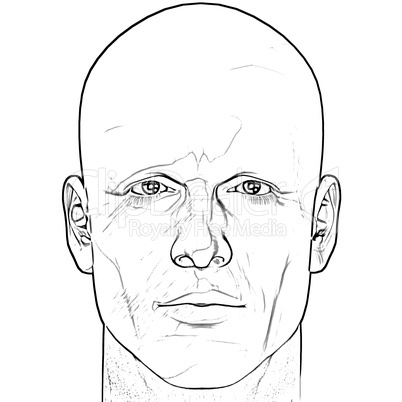 male figure portrait