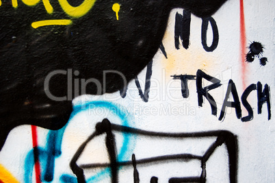 no trash graffiti