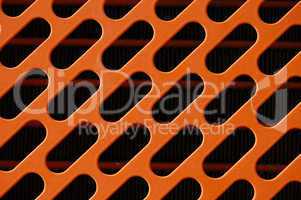 orange radiator grill