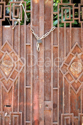 rusty vintage door