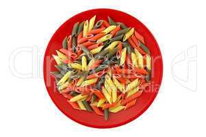 tricolor penne pasta
