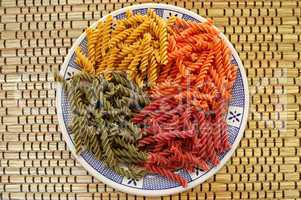 twirls pasta background
