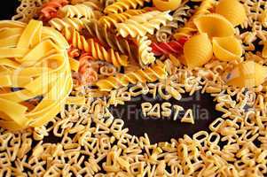 various kinds of pasta
