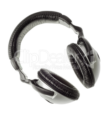 Modern headphones isolated