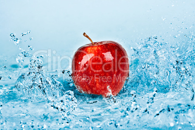 Apple and water