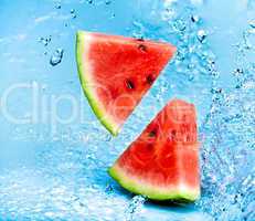 watermelon and water