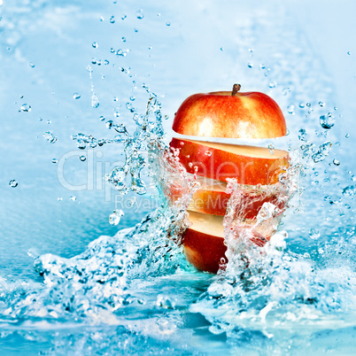 Apple and water