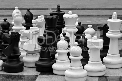 lifesize chess pieces