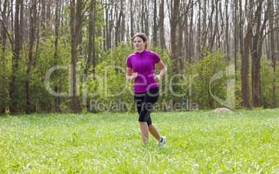 Running woman