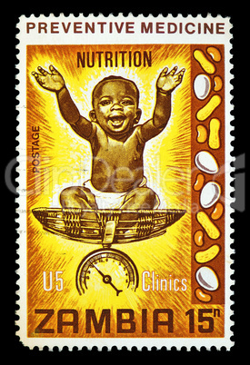 nutrition postage stamp