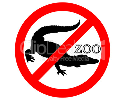 Krokodil im Zoo verboten