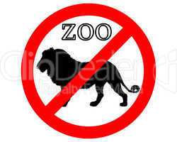 Löwe im Zoo verboten