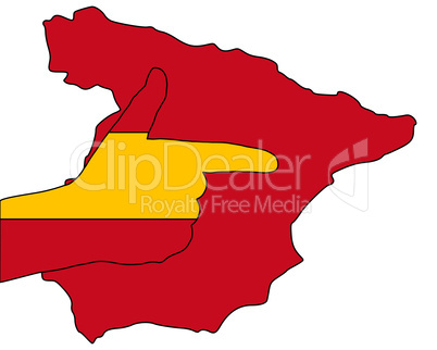 Spanisches Handzeichen