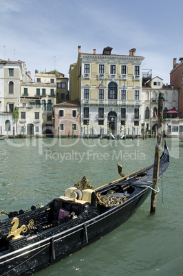 Gondel auf dem Canal Grande, Venedig