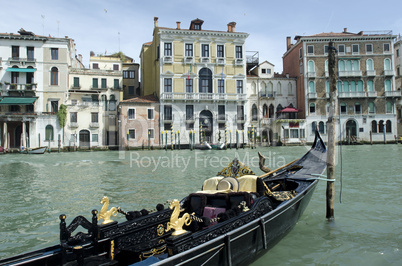 Gondel auf dem Canal Grande, Venedig