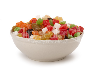multi-coloured candied fruits