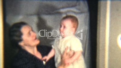 Baby Girl With Grandmother (1939 Vintage 8mm)