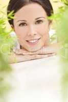 Natural Health Concept Beautiful Woman Smiling