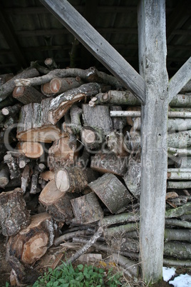 Holzschuppen
