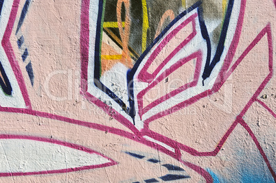 abstract graffiti detail