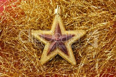 christmas golden star