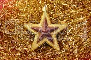 christmas golden star