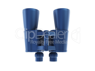 isolated binoculars 3d render