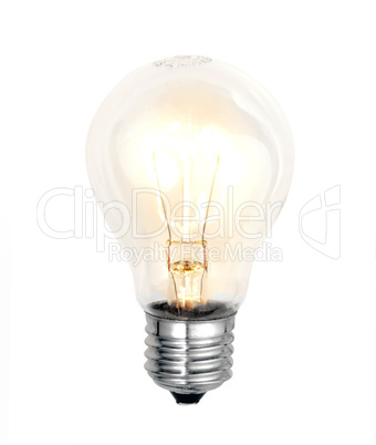bulb on white background