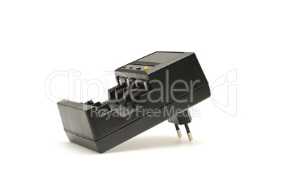 battery charger isolated on white background