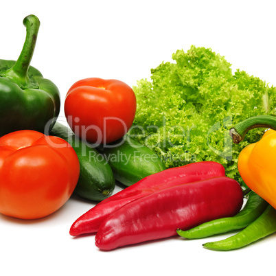 vegetable isolated on a white