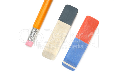 Pencils and  eraser