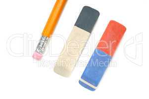Pencils and  eraser