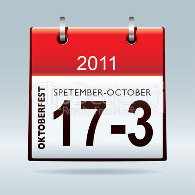 Oktoberfest calendar icon