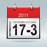 Oktoberfest calendar icon