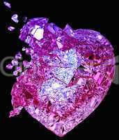 Broken crystal Heart: unrequited love or death