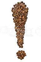 The exclamation point of the coffee beans